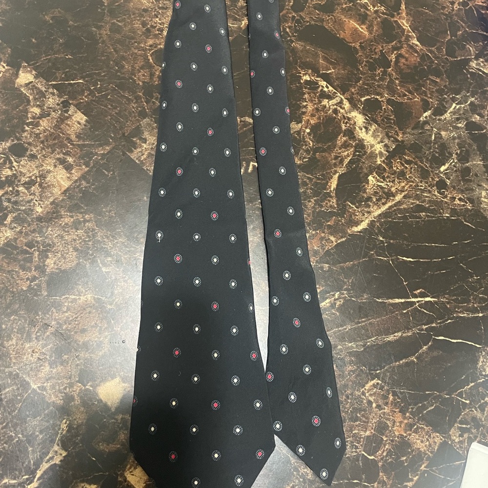 Giorgio  Danieli black  Tie l 58”w 3.5" 100% silk made in Italy